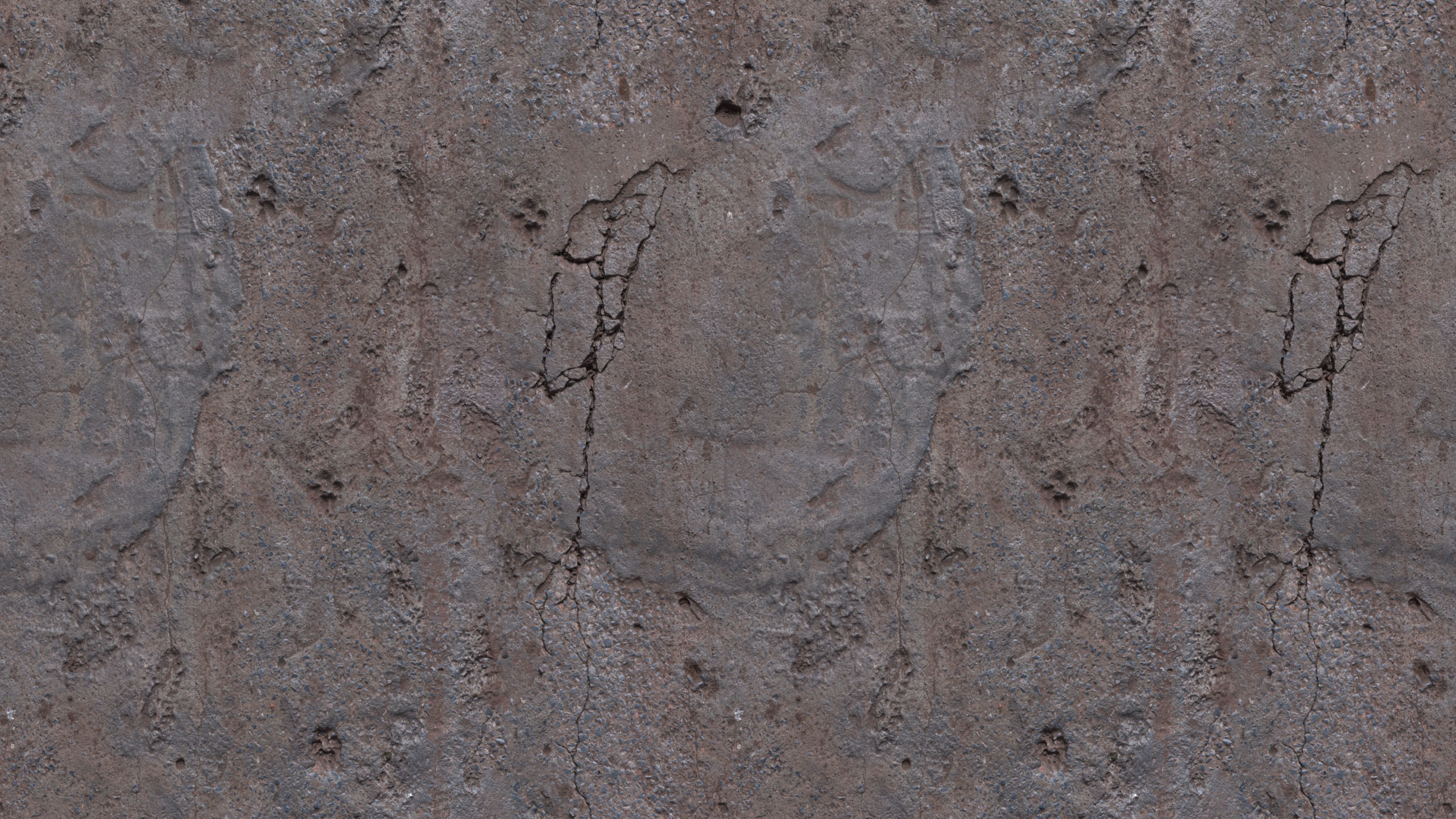 Damaged Concrete Floor PBR Texture_2