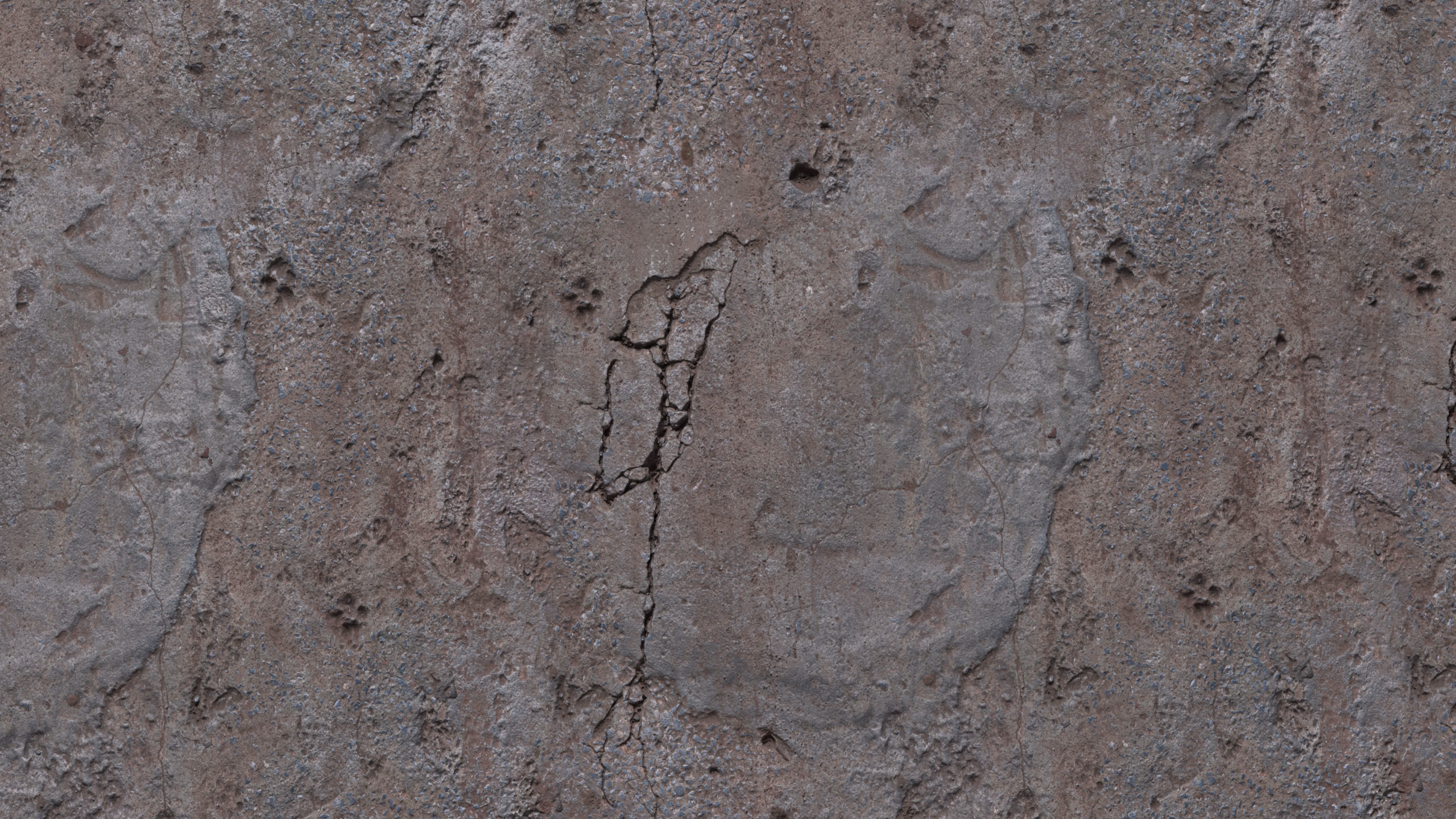 Damaged Concrete Floor PBR Texture_4