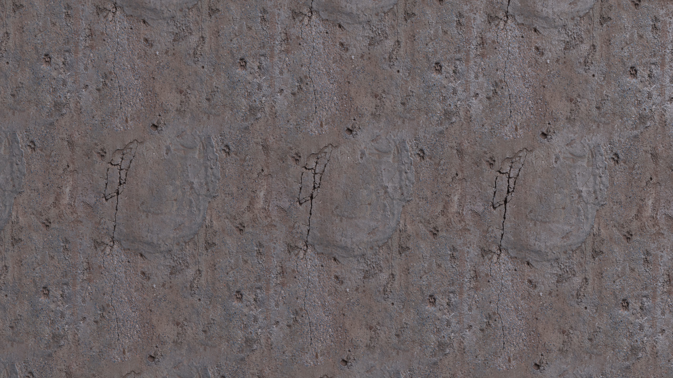 Damaged Concrete Floor PBR Texture_3