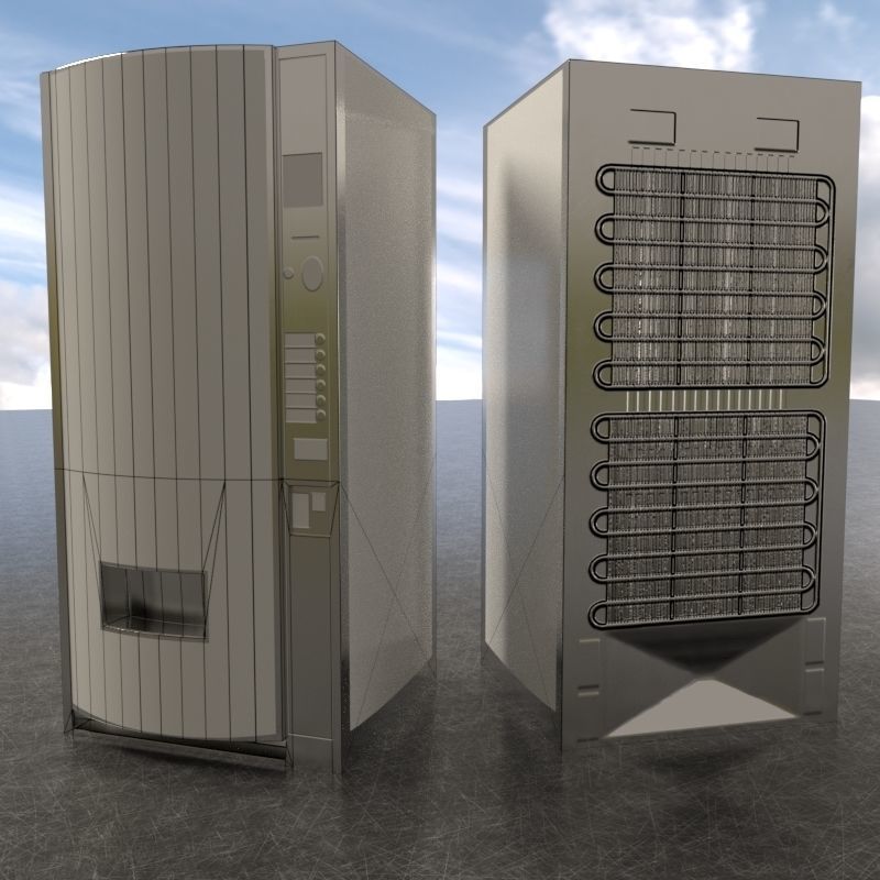 PBR Soda Vending Machines Low-poly 3D model_6