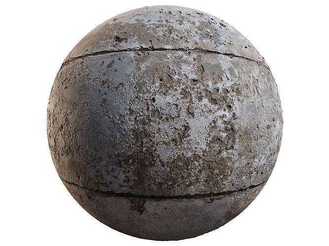 Damaged Concrete Wall PBR Texture