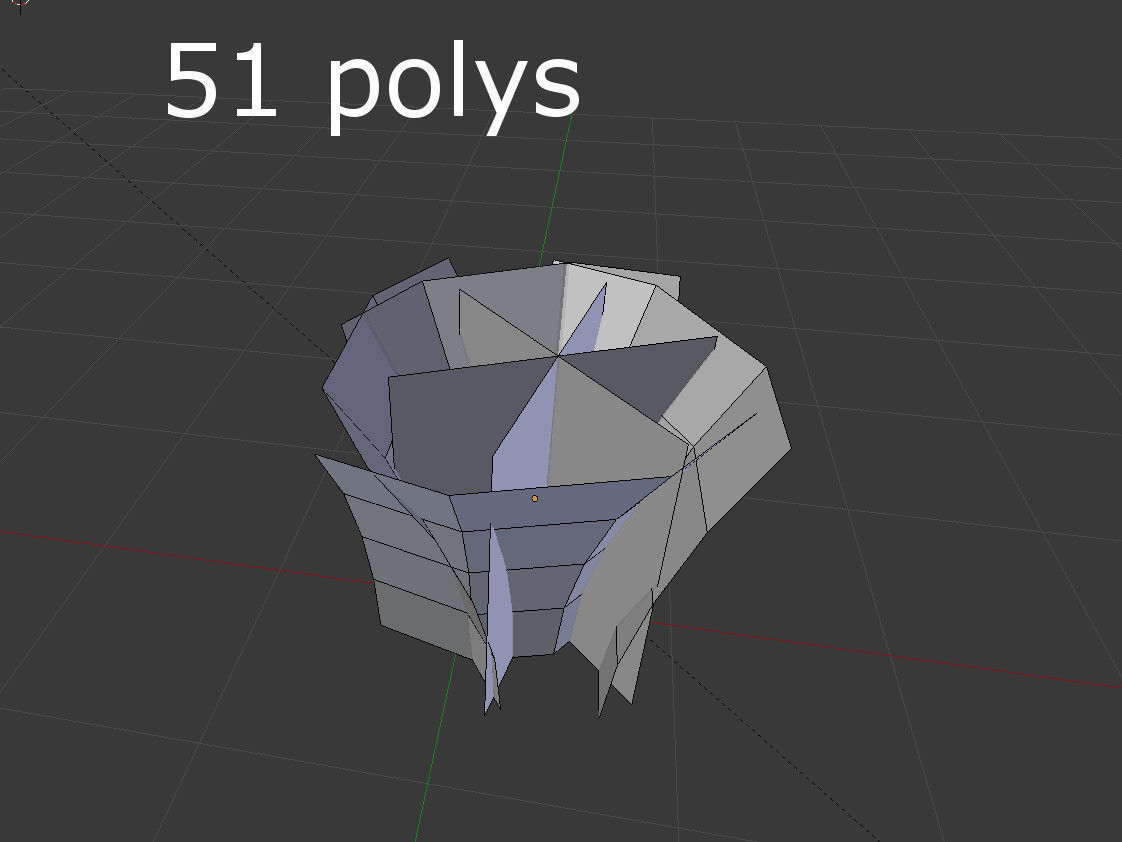 Plant Low-poly 3D model_3