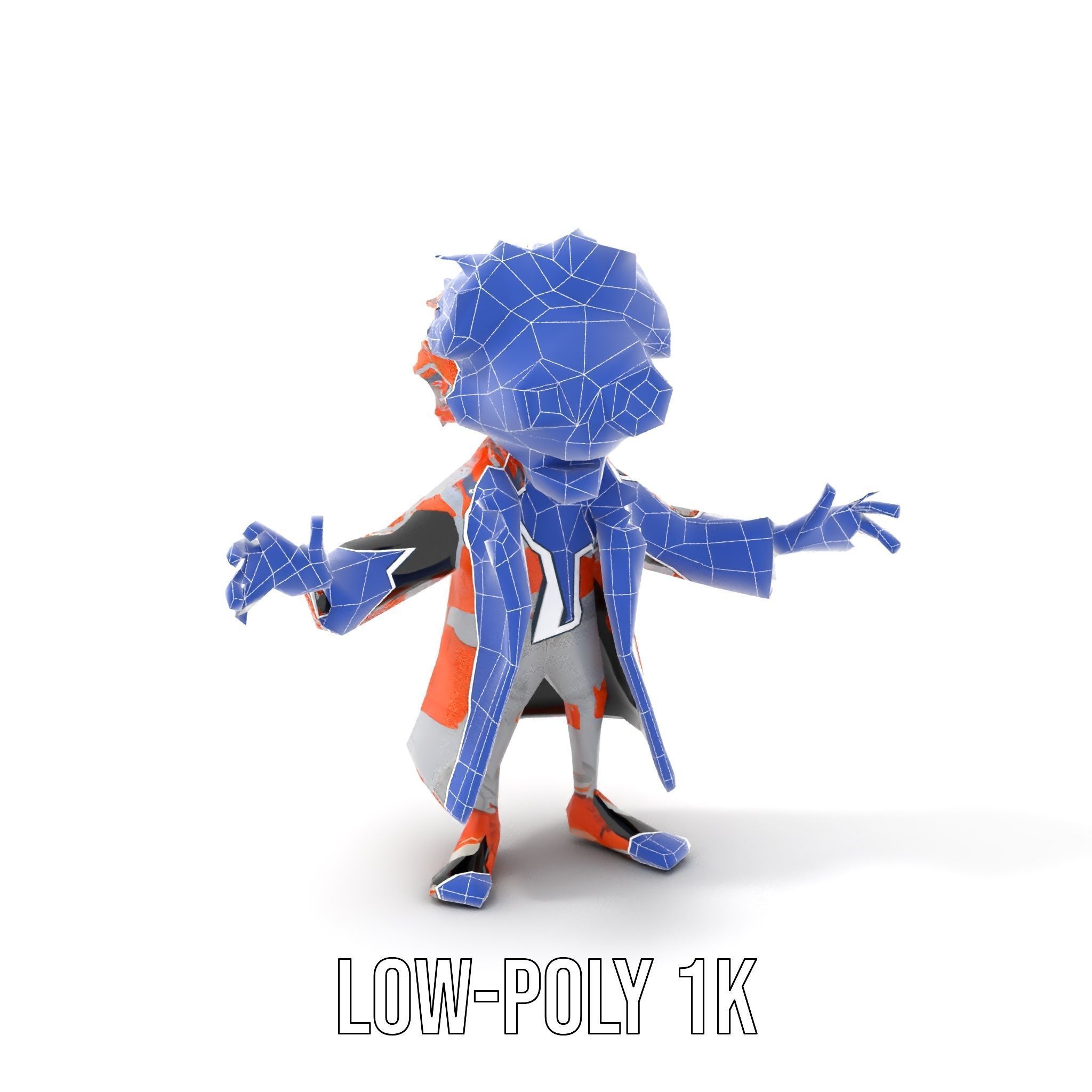 Urban Explorer Rigged and Animated D Character Model Low-poly 3D model_27