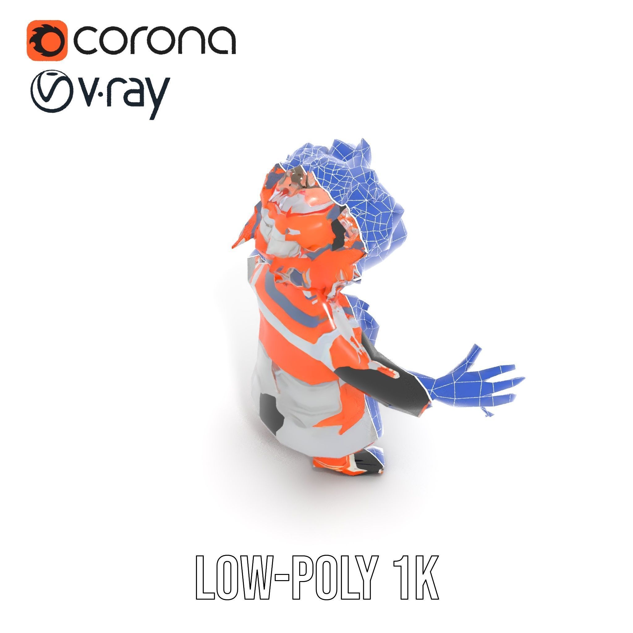 Urban Explorer Rigged and Animated D Character Model Low-poly 3D model_24