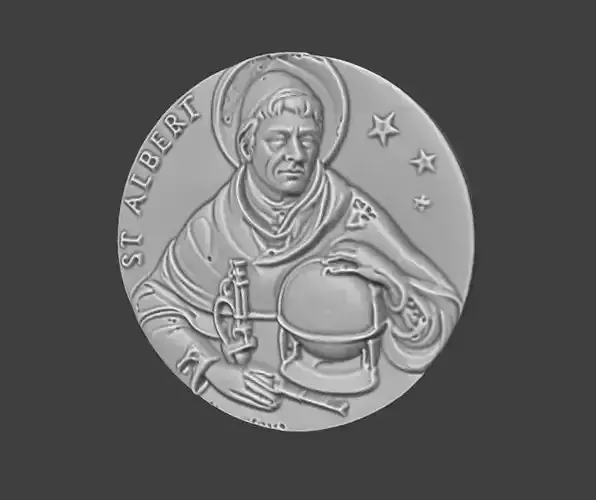 3D Printed Coin  St Albert Relief