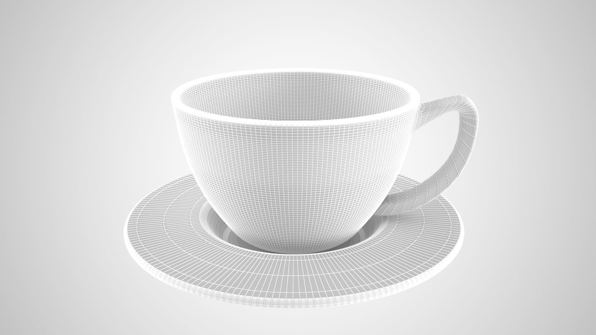 Coffee Cup Saucer Iris Color 3D model_5
