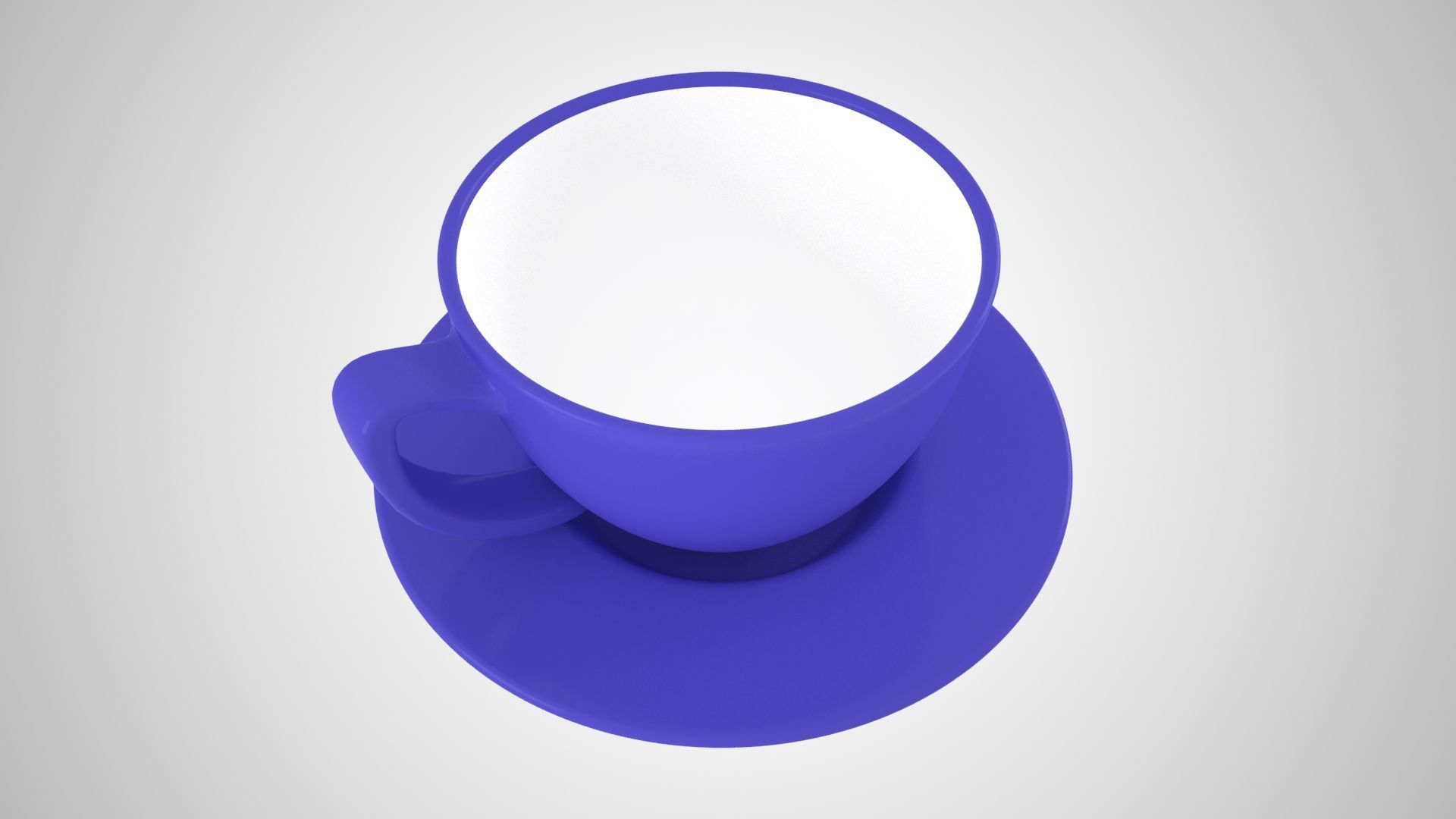 Coffee Cup Saucer Iris Color 3D model_3