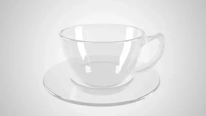 Clear Glass Coffee Cup