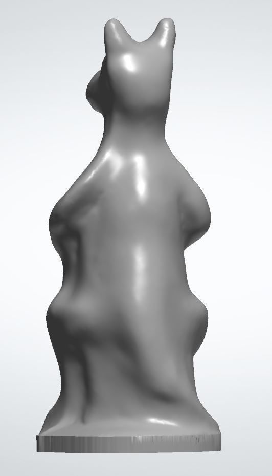 Kangaroo sculpture of Free 3D model_1