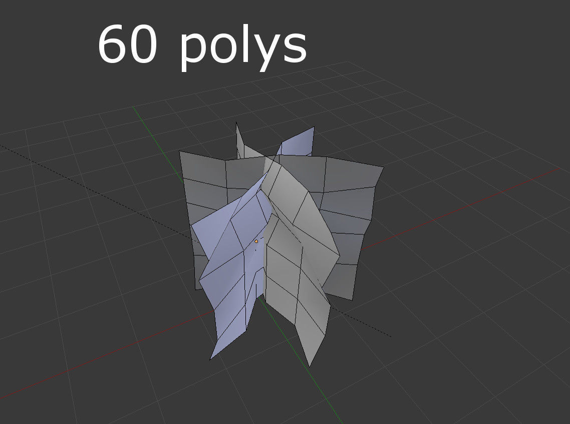 Tree plant Low-poly 3D model_4