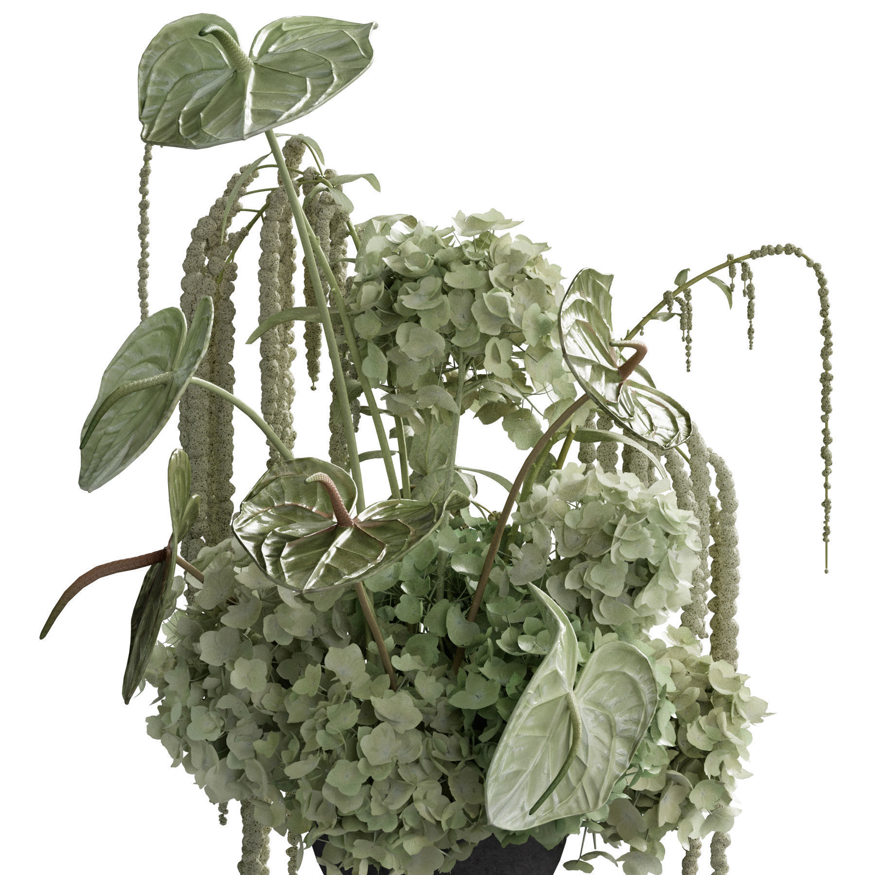 Flower In Vase 83 3D model_2