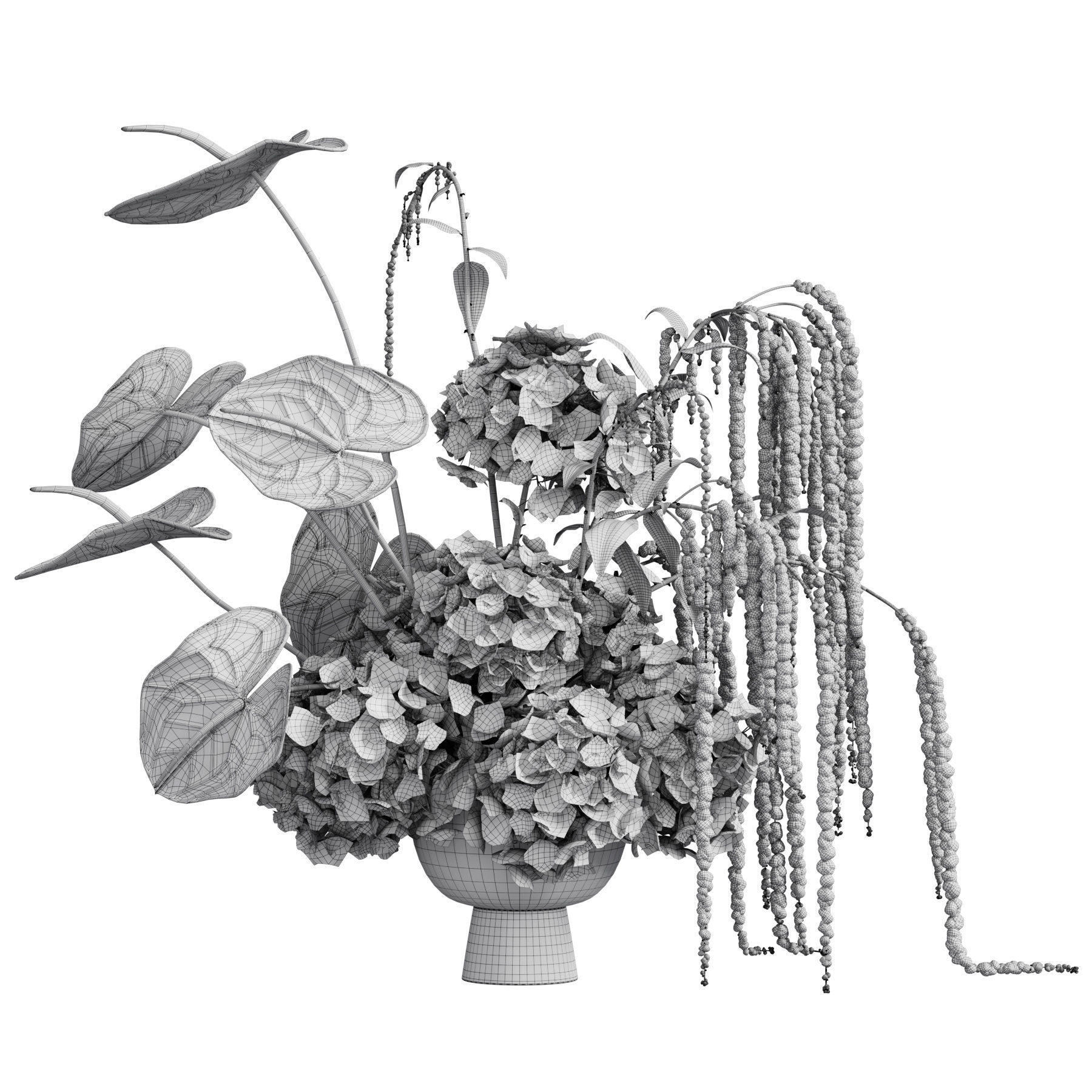 Flower In Vase 83 3D model_6