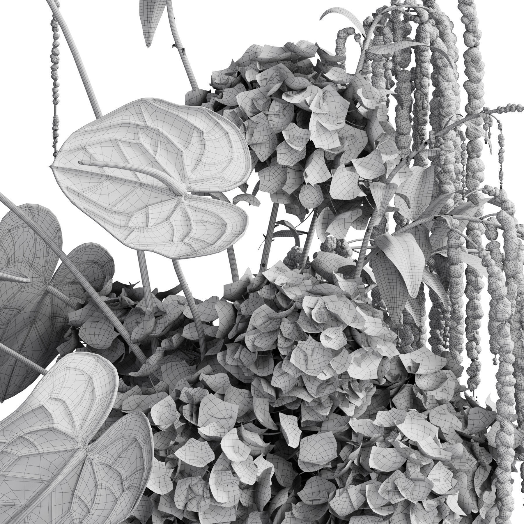 Flower In Vase 83 3D model_5