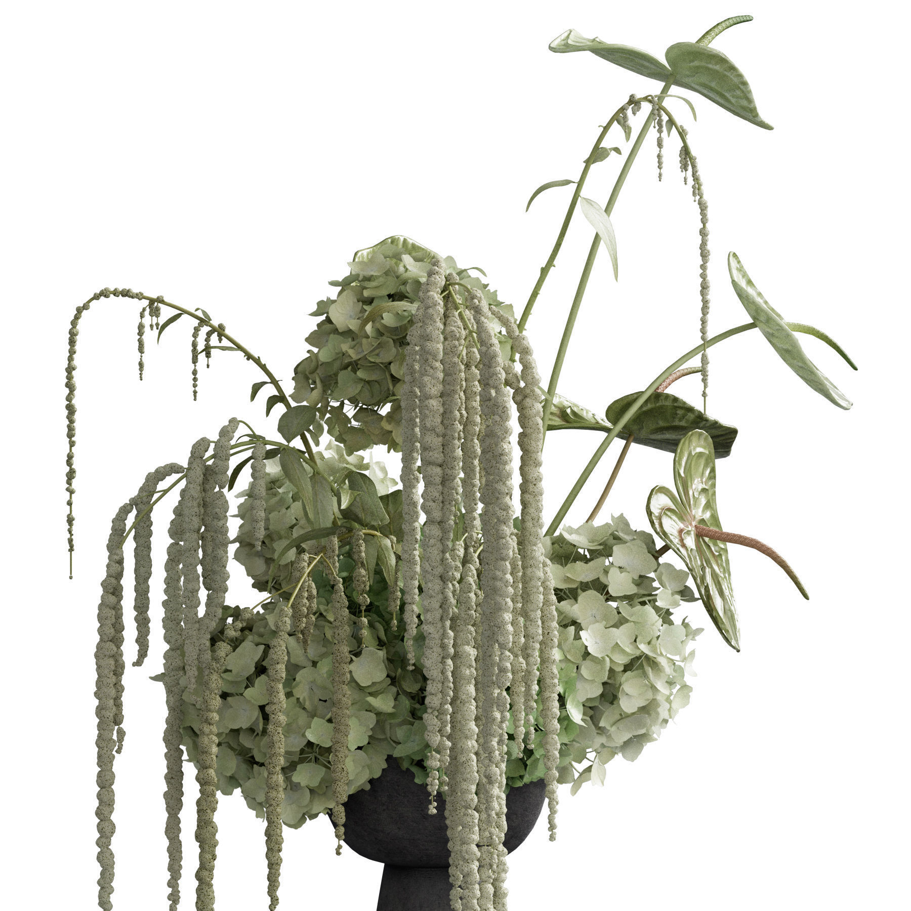 Flower In Vase 83 3D model_3