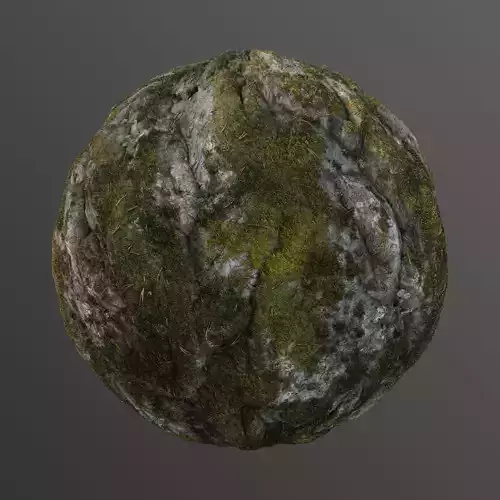 Moss Stone Seamless PBR Textures