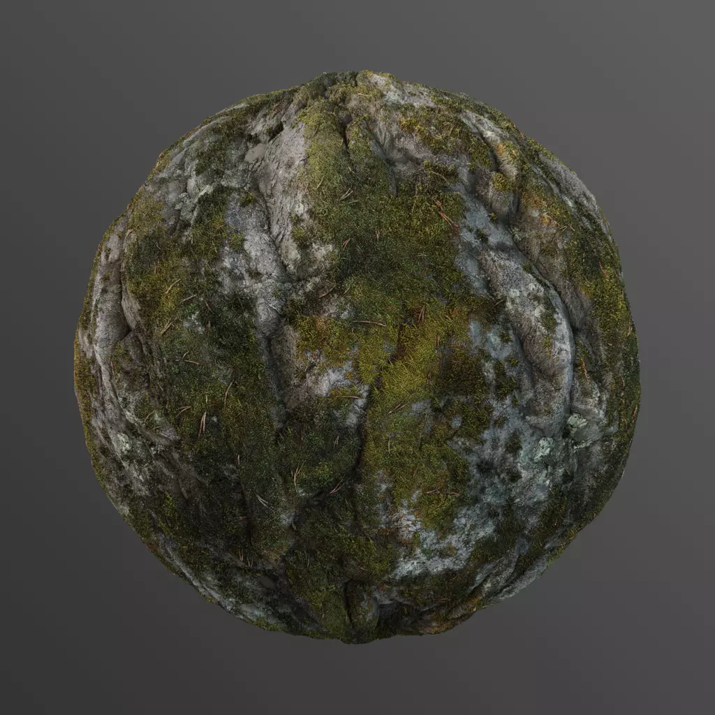 Moss Stone Seamless PBR Textures Texture | CGTrader
