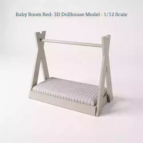 Baby Room Bed STL File  3D print model