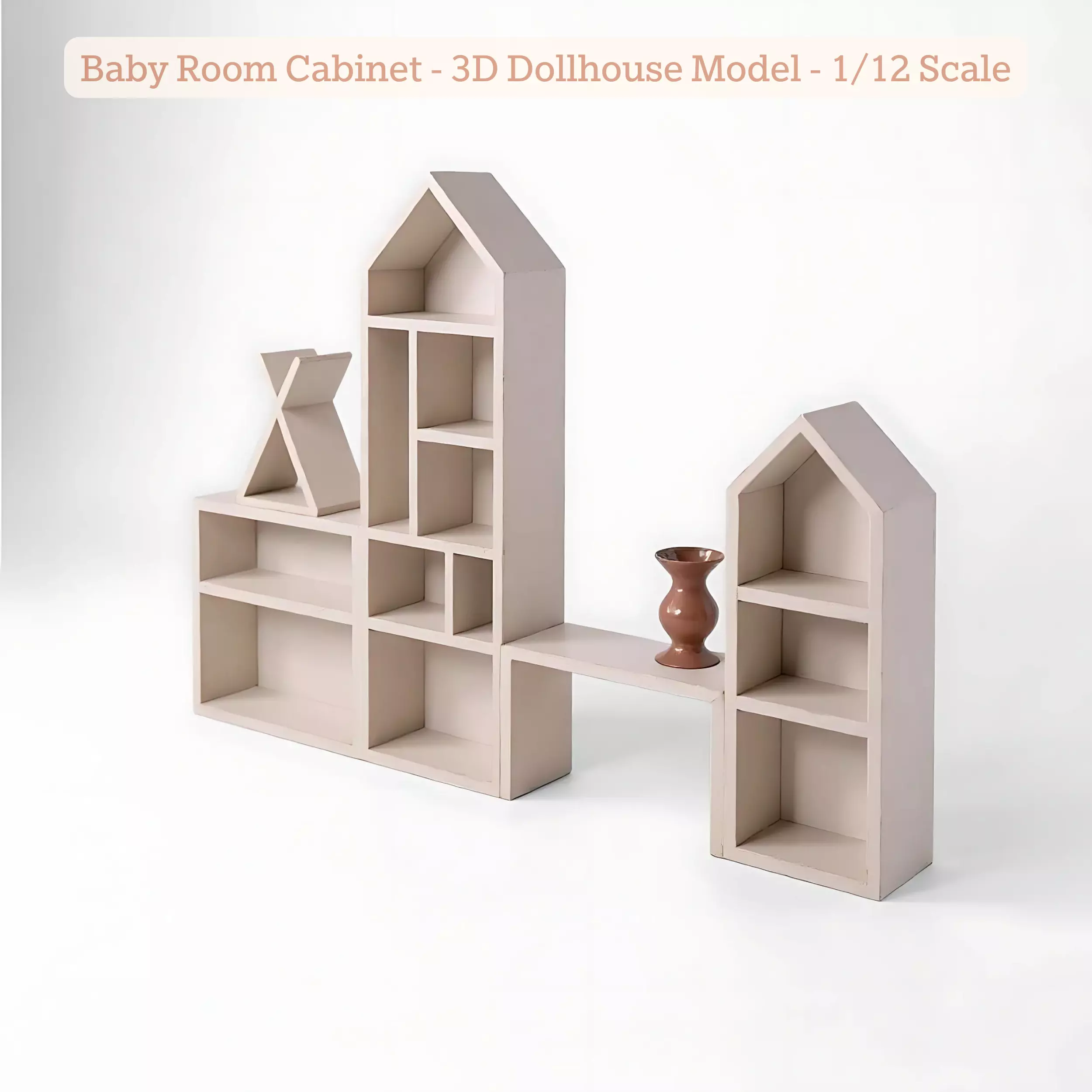 Baby Room Cabinet - Furniture Dollhouse Models 3D print model_0