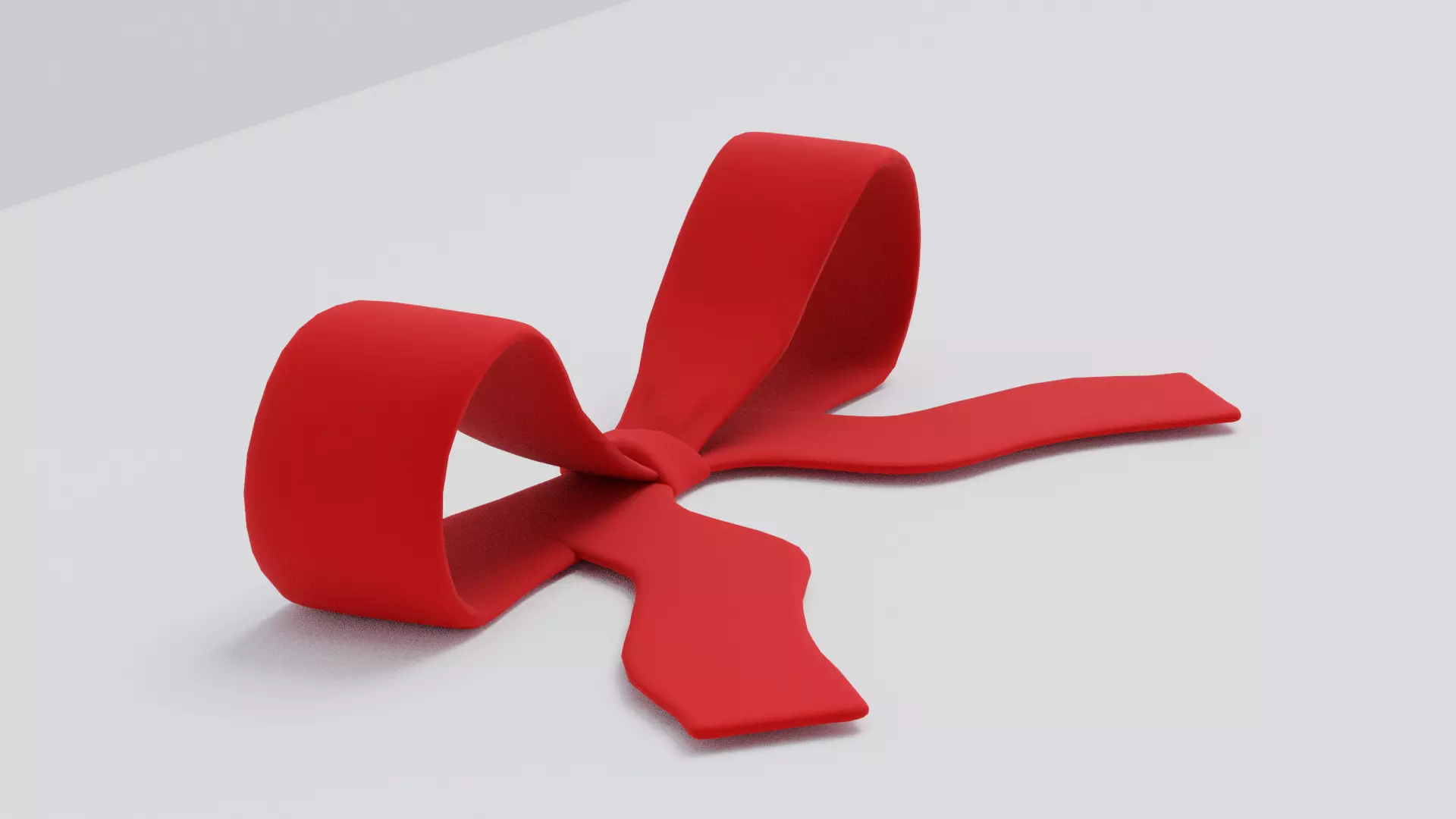 Bow red Free low-poly 3D model_0