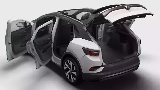 VW ID 4 Commercial HQInterior 2025 3D model