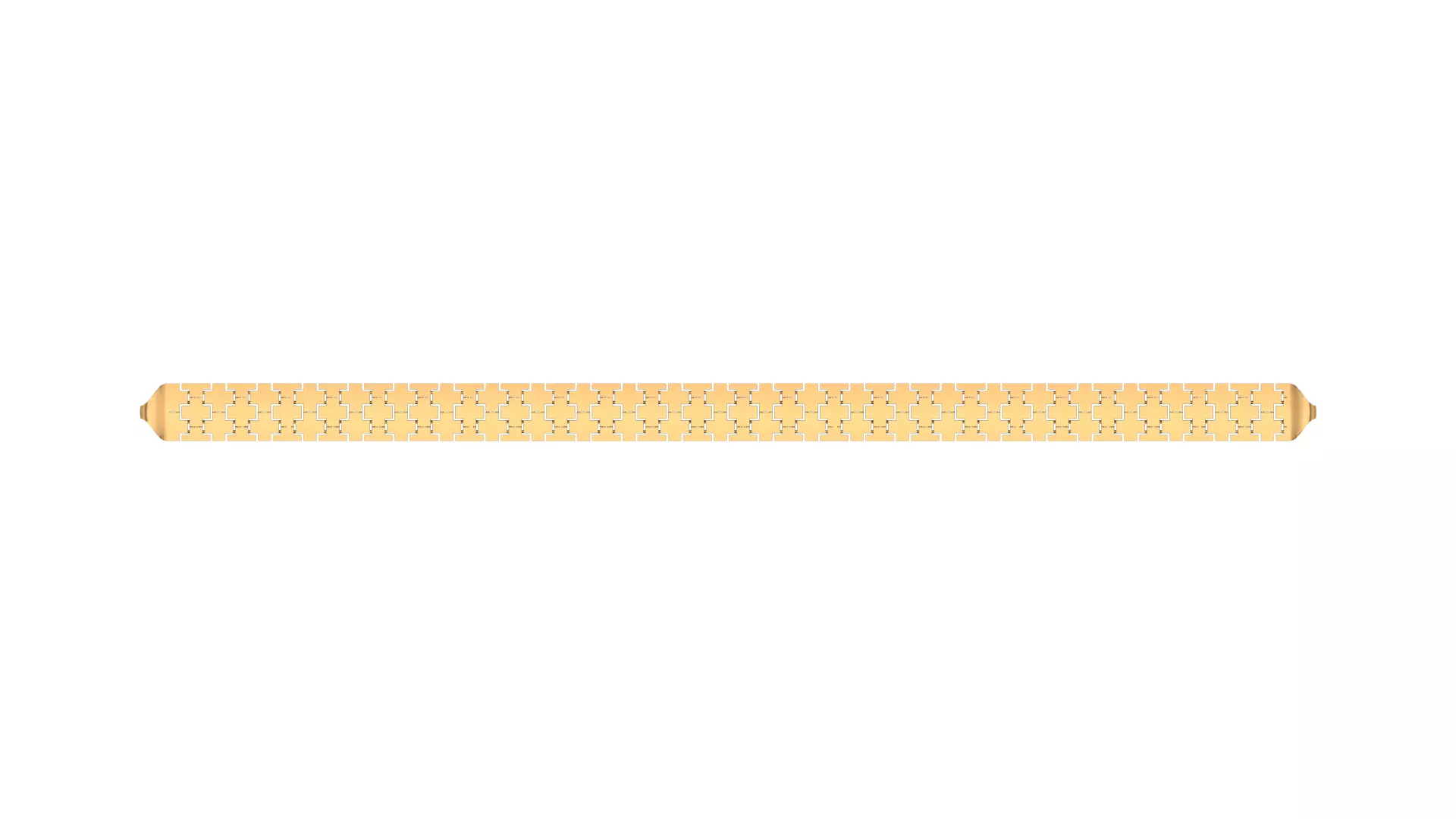 8mm Puzzle bracelet for CASTING in gold or silver 3D print model_0