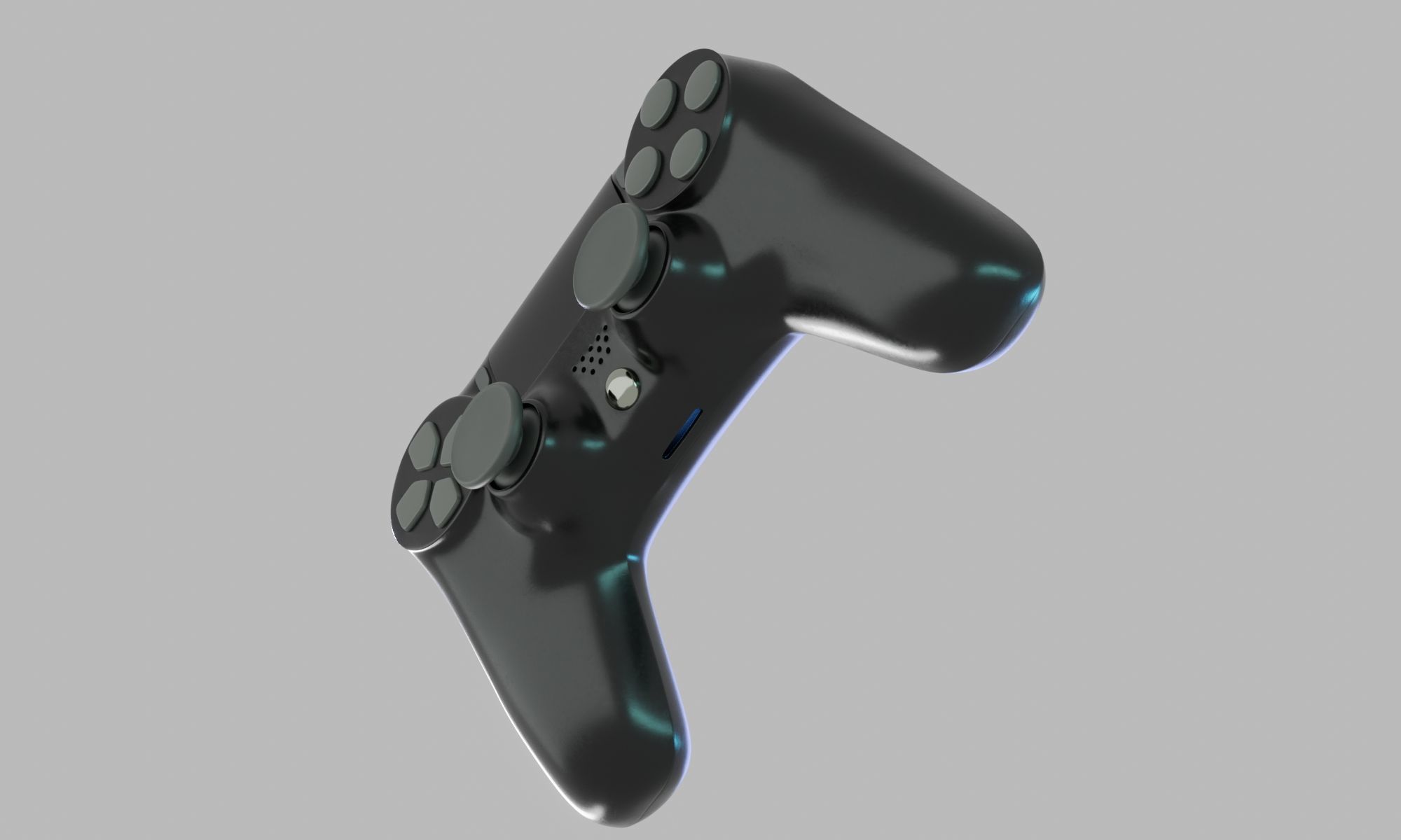 Game Controller Low-poly 3D model_4