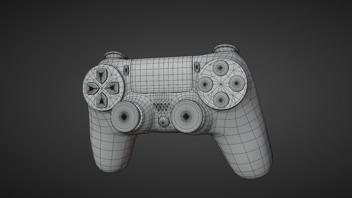 Game Controller Low-poly 3D model_18