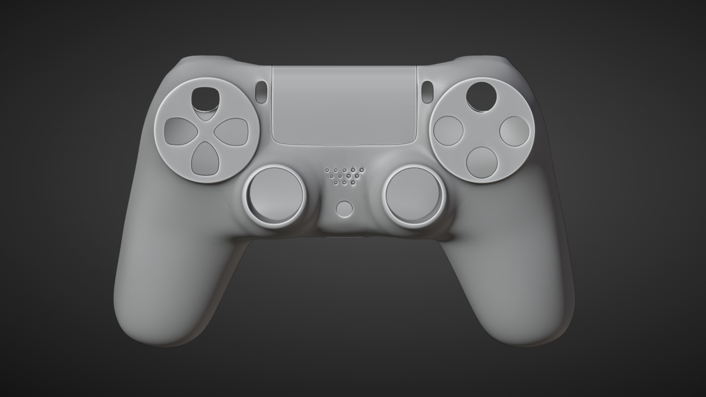 Game Controller Low-poly 3D model_19