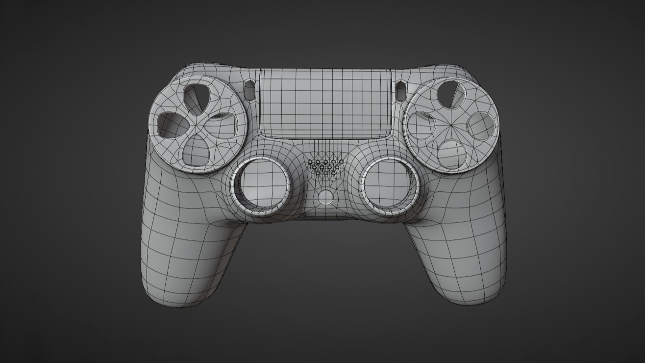 Game Controller Low-poly 3D model_20
