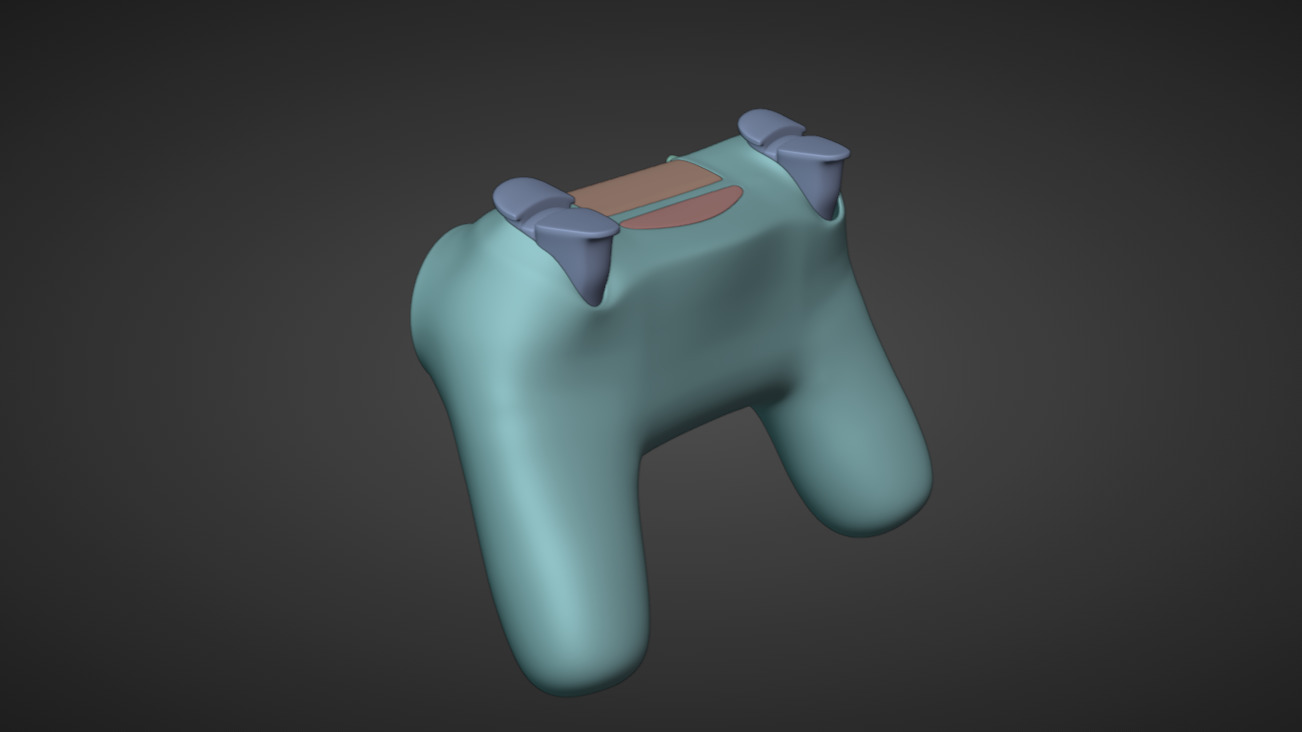Game Controller Low-poly 3D model_26