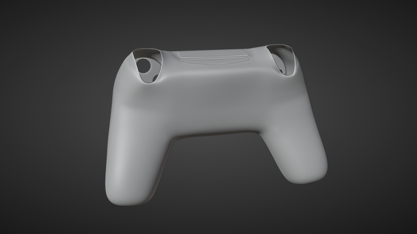 Game Controller Low-poly 3D model_16