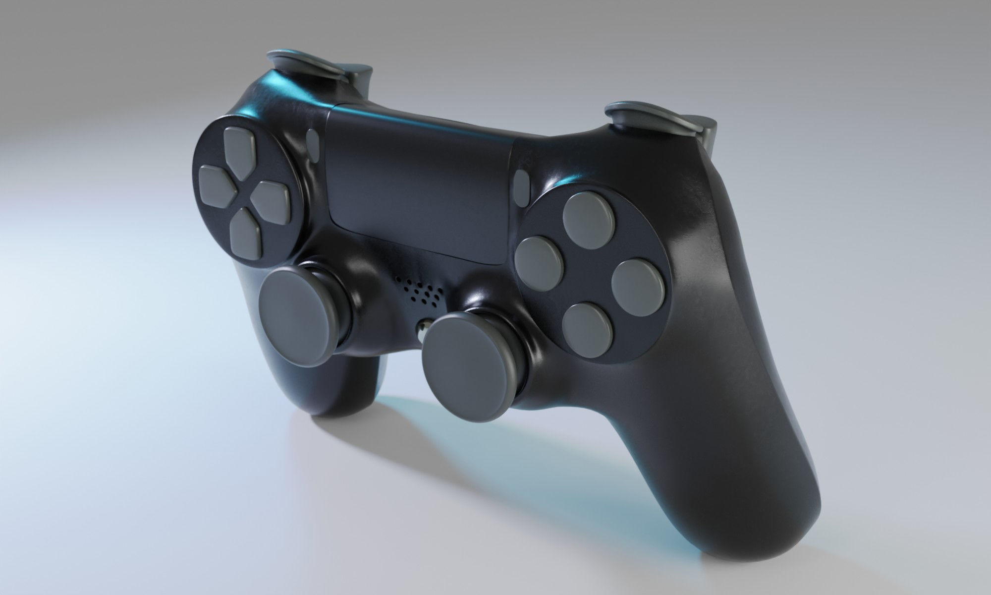 Game Controller Low-poly 3D model_1