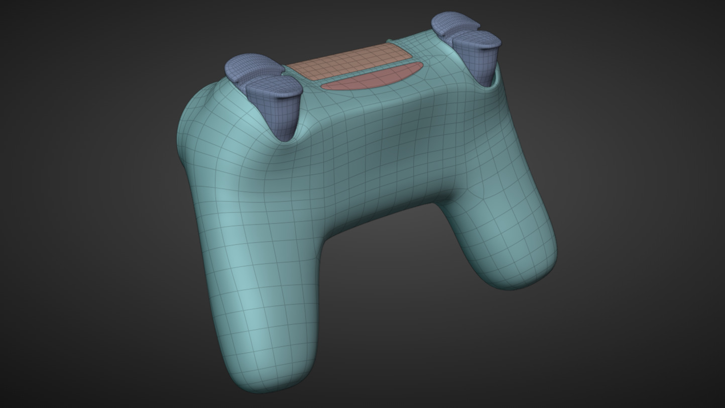 Game Controller Low-poly 3D model_27