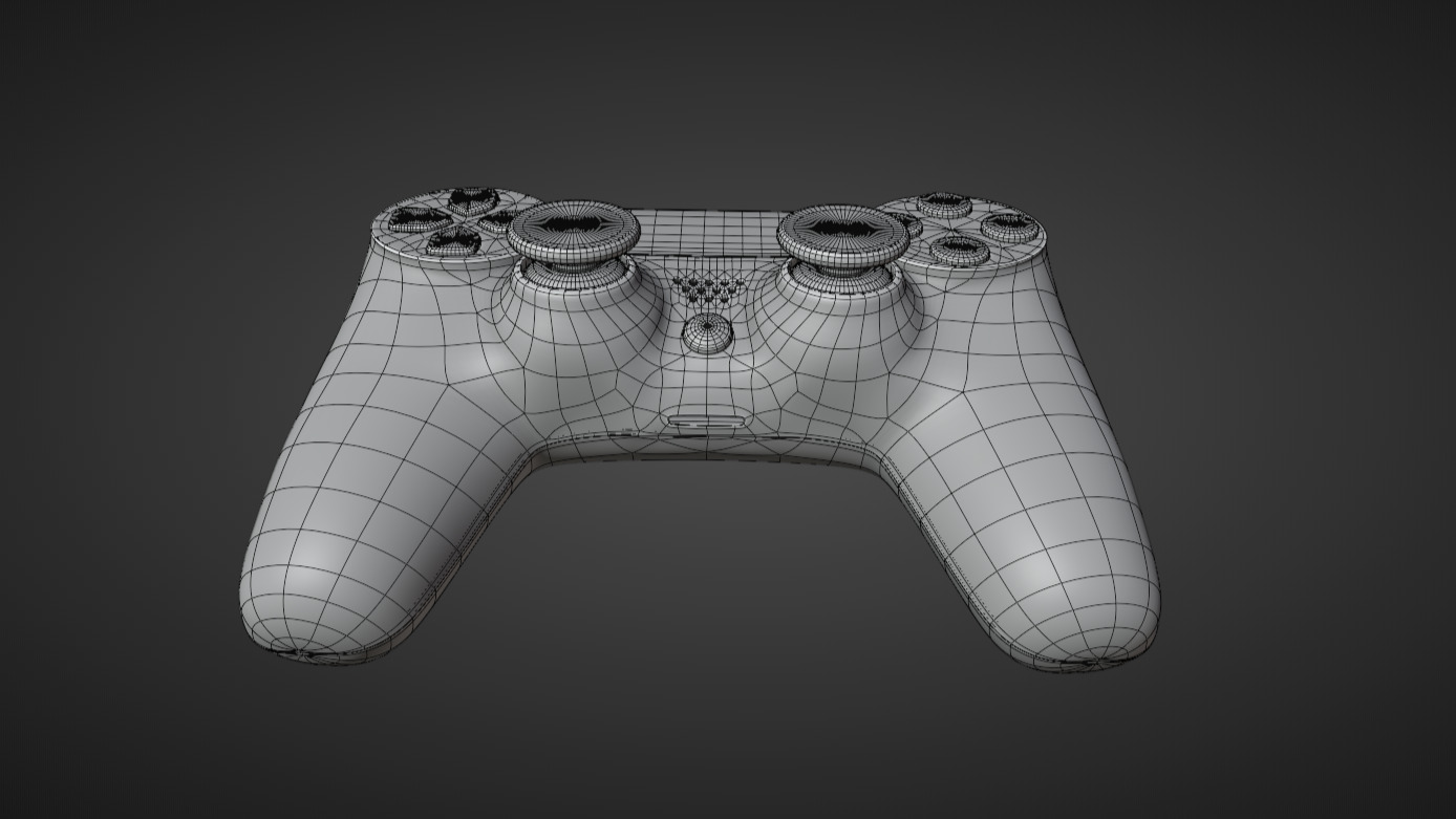 Game Controller Low-poly 3D model_23