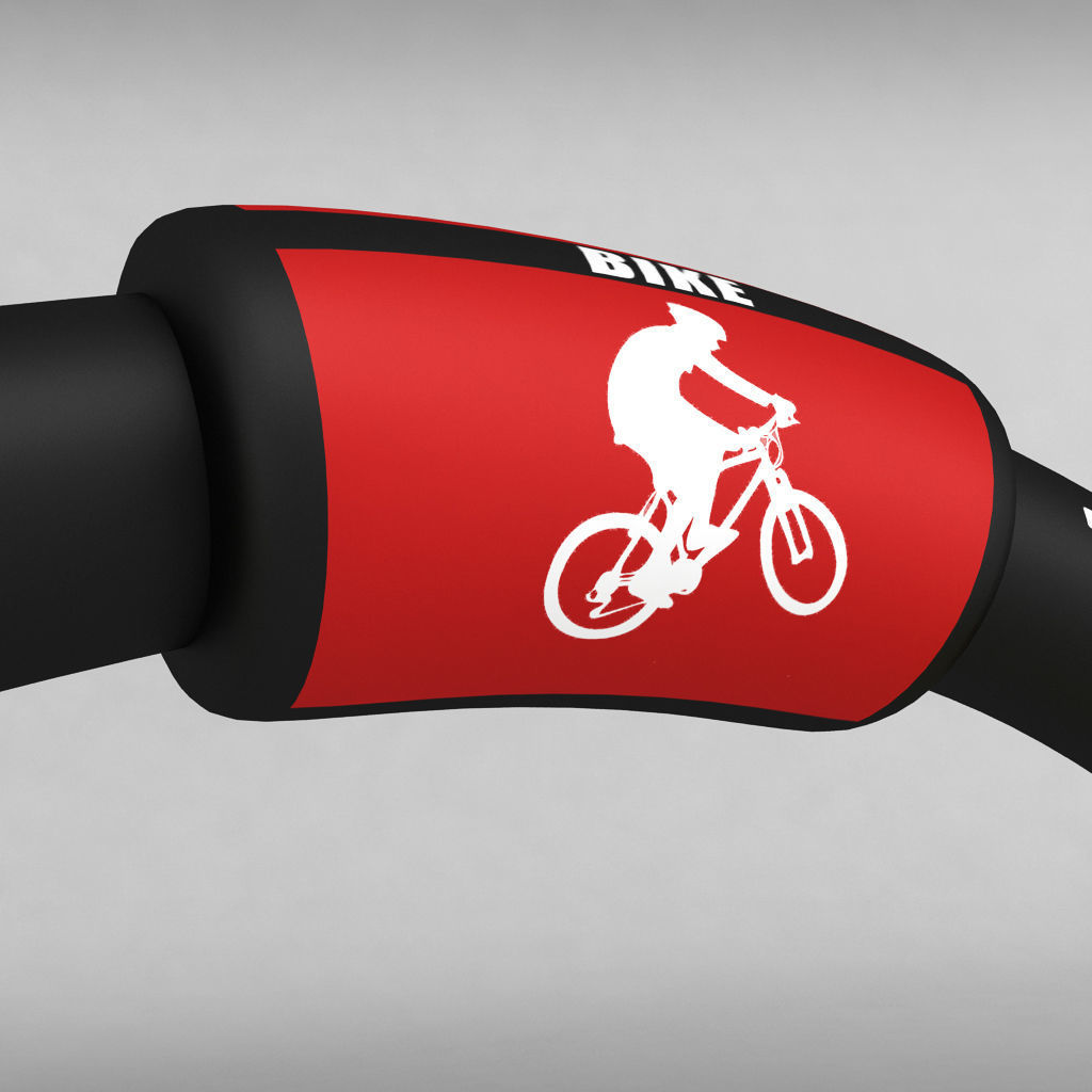 Banner commercial road bike low poly single Low-poly 3D model_4