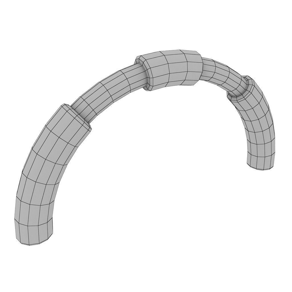 Banner commercial road bike low poly single Low-poly 3D model_7