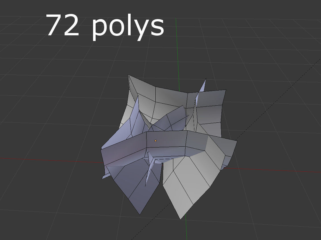 Plant air Low-poly 3D model_3