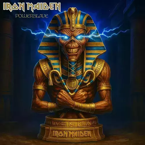 EDDIE BUST IRON MAIDEN POWERSLAVE