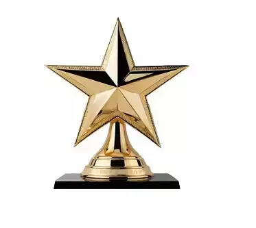 Shiny star trophy 3D print model