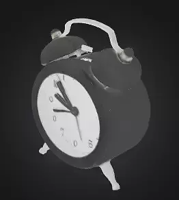 Classic Analog Alarm Clock 3D Model