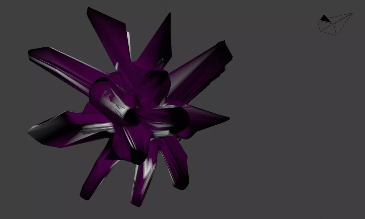 Purple Star Collectible Low Poly 3D Game Asset Free low-poly 3D model