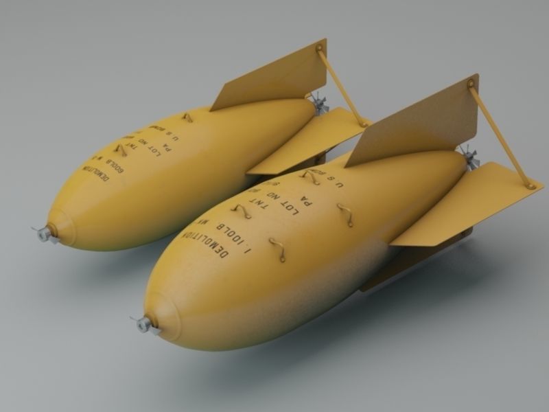 Early US Bombs  1915-1939 3D model_1