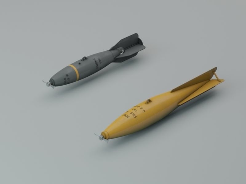 Early US Bombs  1915-1939 3D model_3