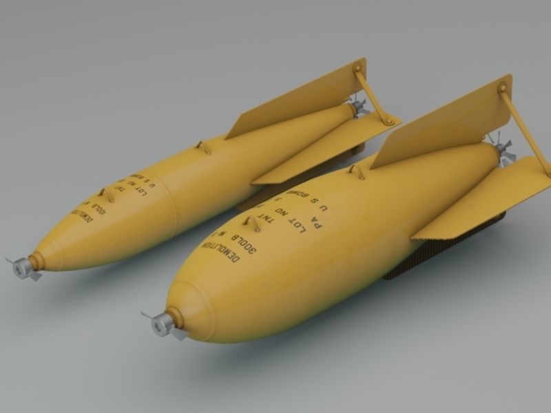 Early US Bombs  1915-1939 3D model_4