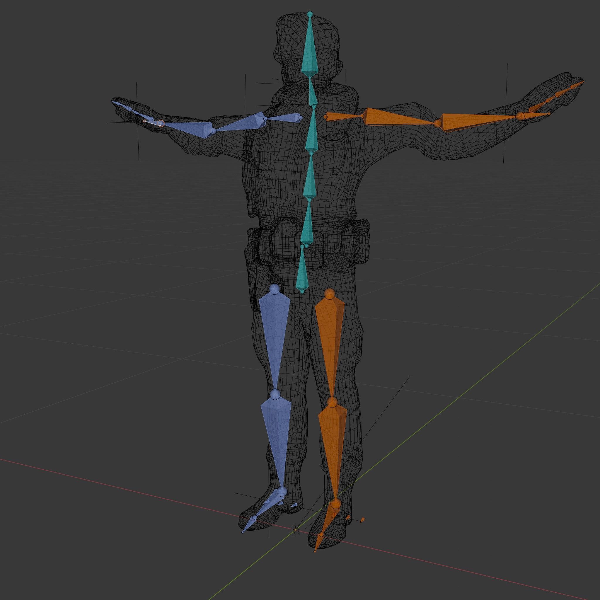 Desert Explorer Rigged and Animated Character Model Low-poly 3D model_6