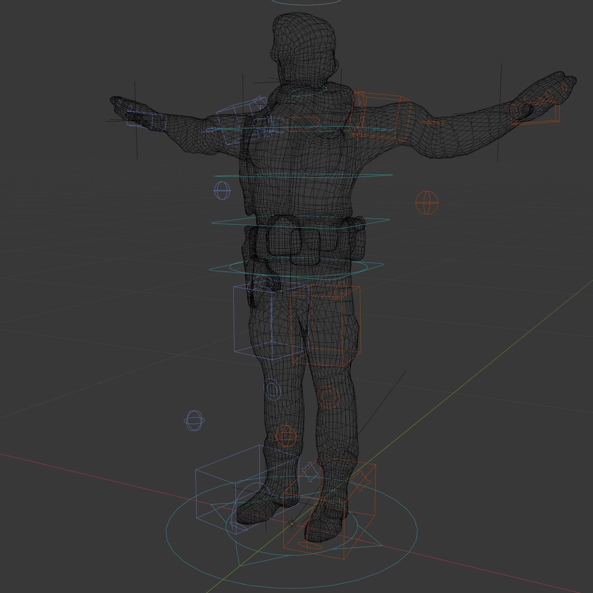 Desert Explorer Rigged and Animated Character Model Low-poly 3D model_5