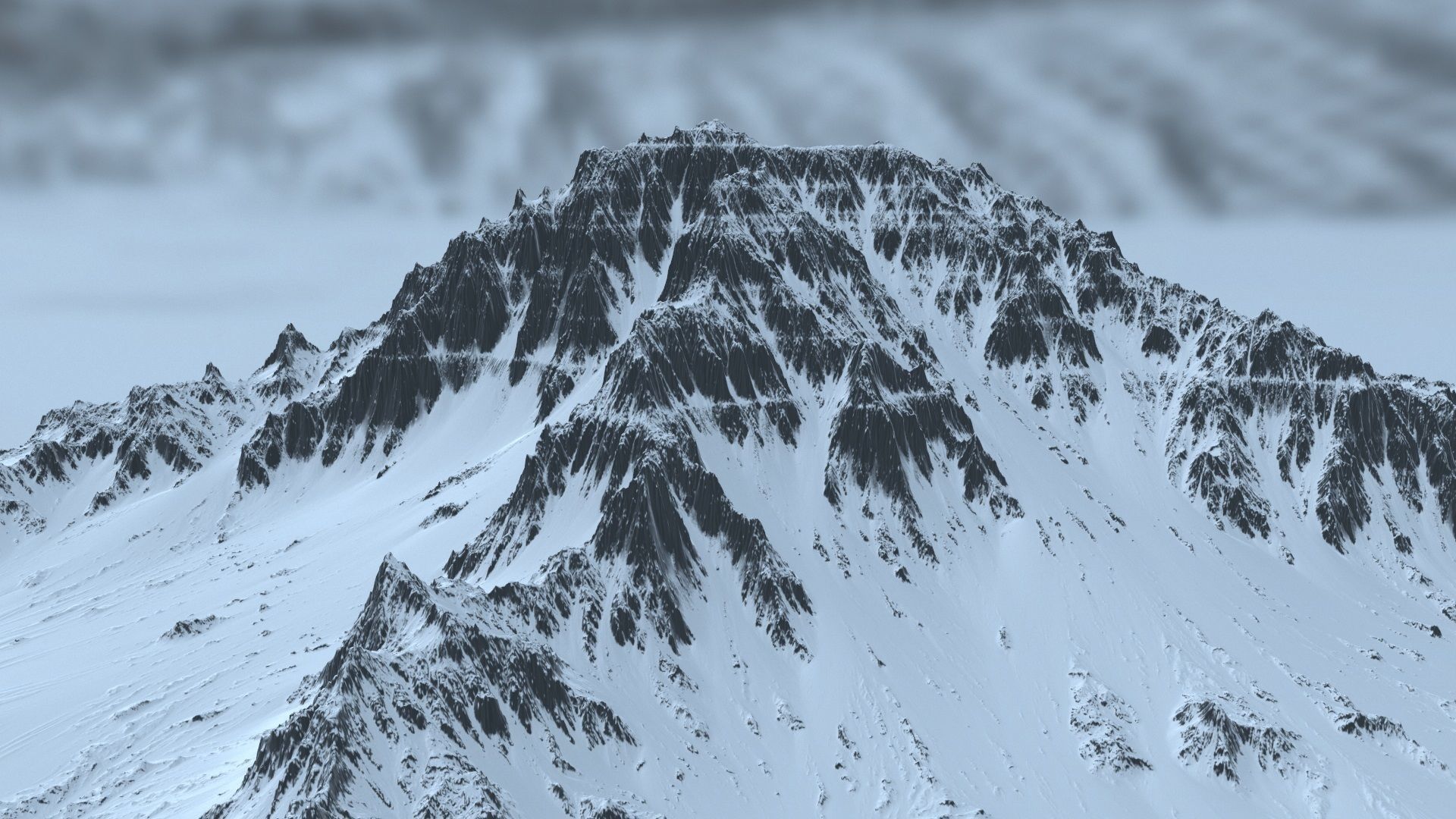 Snow Mountain 3D model_5