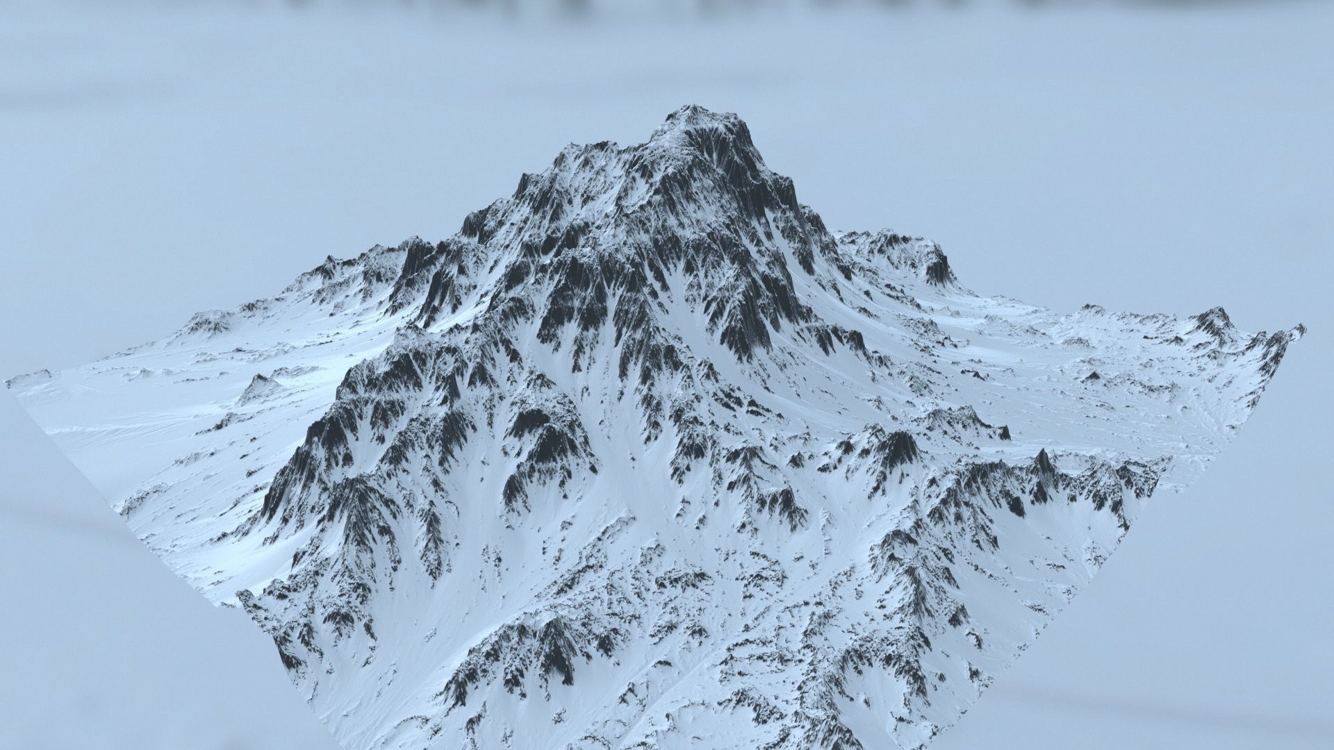 Snow Mountain 3D model_9