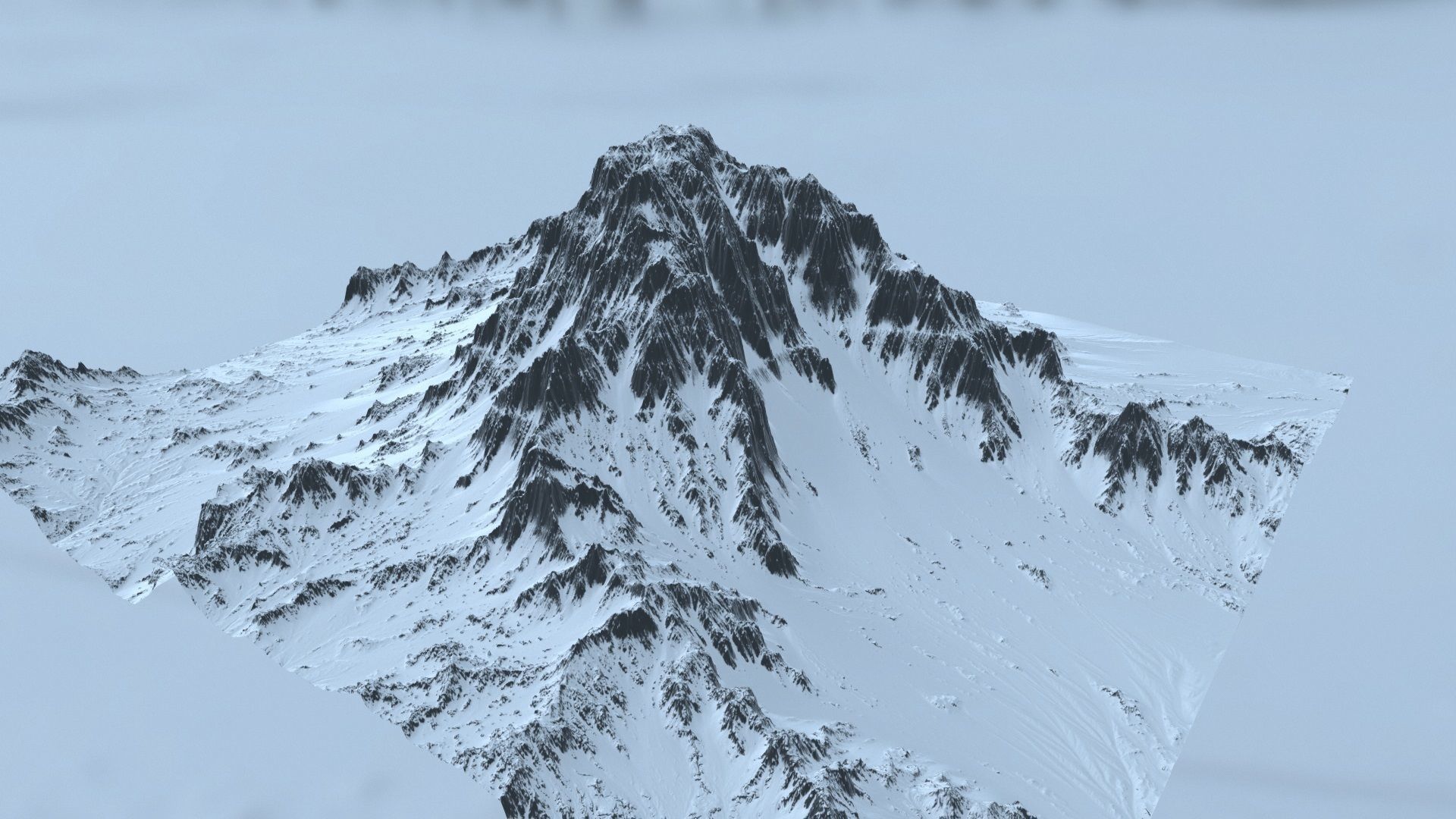 Snow Mountain 3D model_12