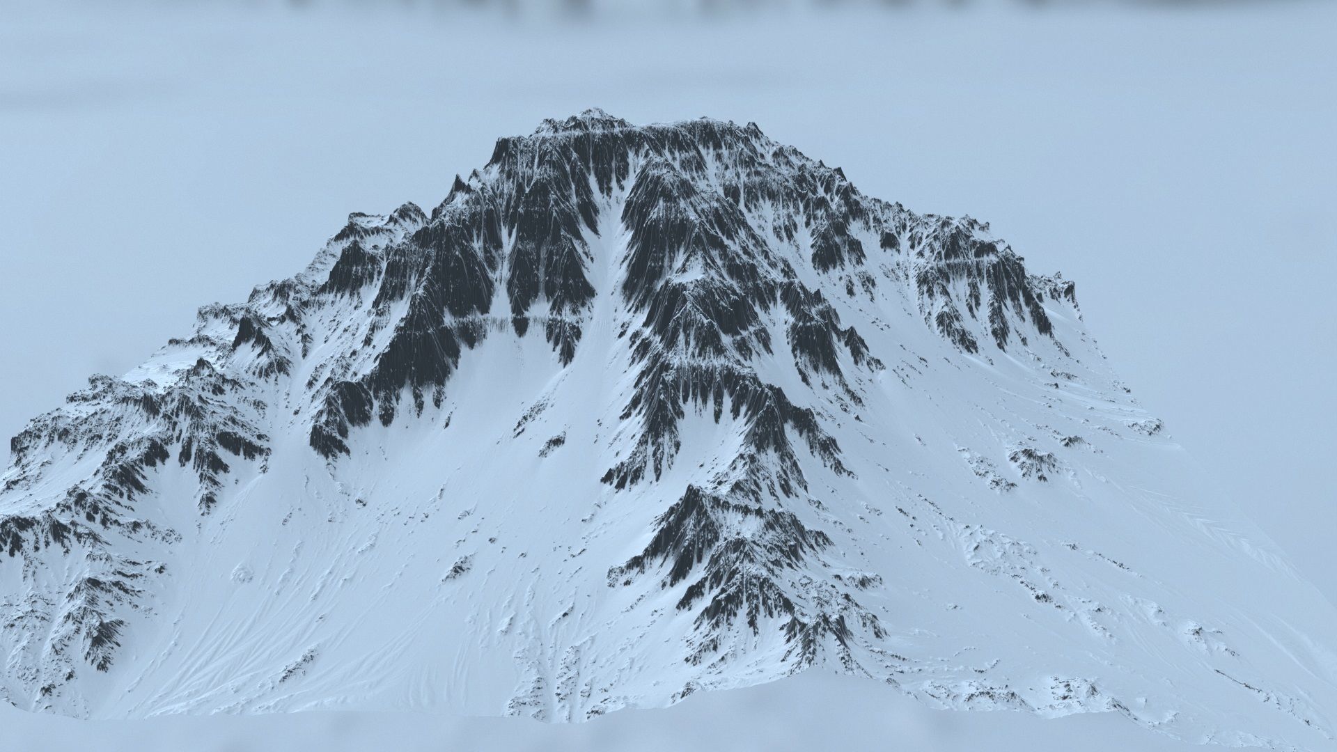 Snow Mountain 3D model_10